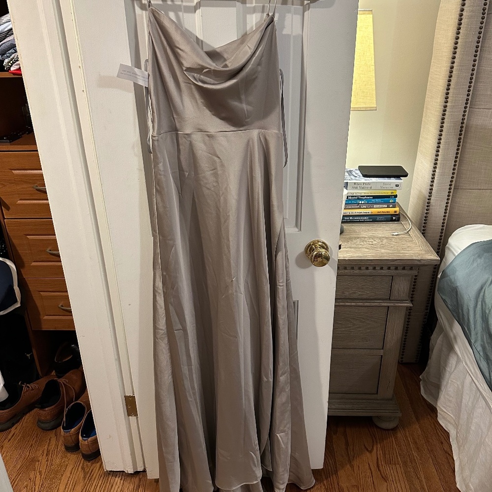 Fame and Partners Strappy Draped Gown
